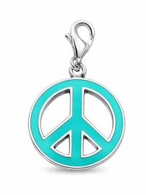 Thomas Sabo Sterling Silver Peace Sign Clip On Charm